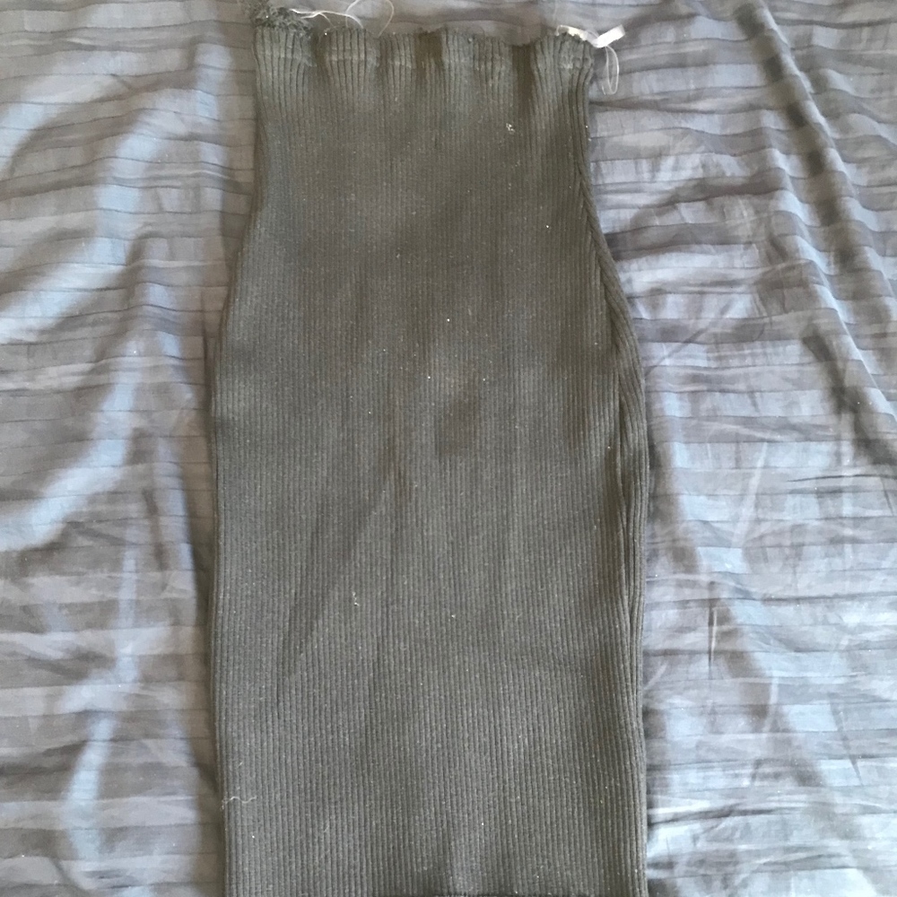 black tube dress